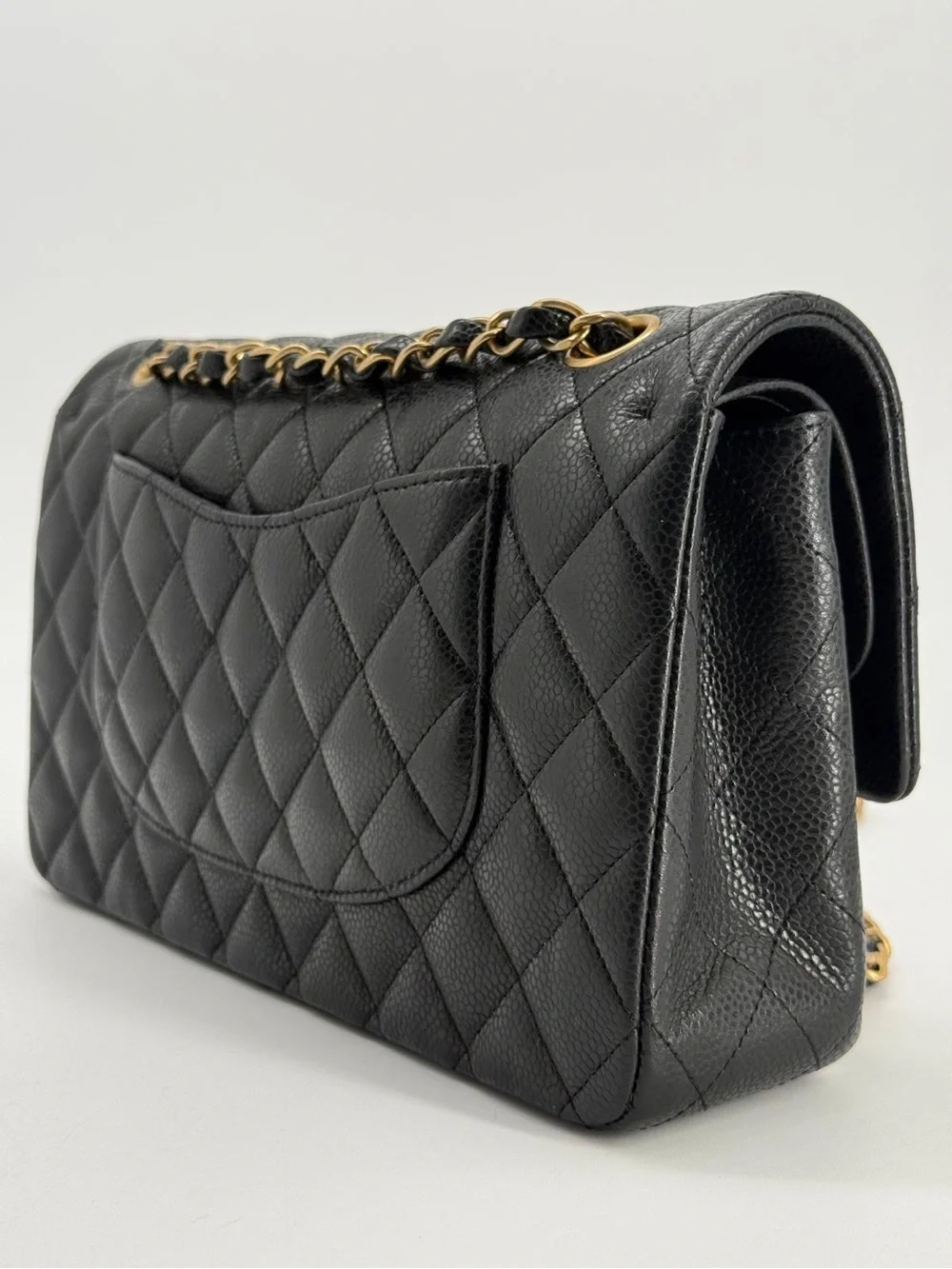 Chanel Medium Classic Double Flap Caviar Leather Bag
